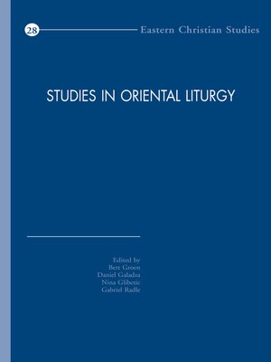 cover image of Studies in Oriental Liturgy
